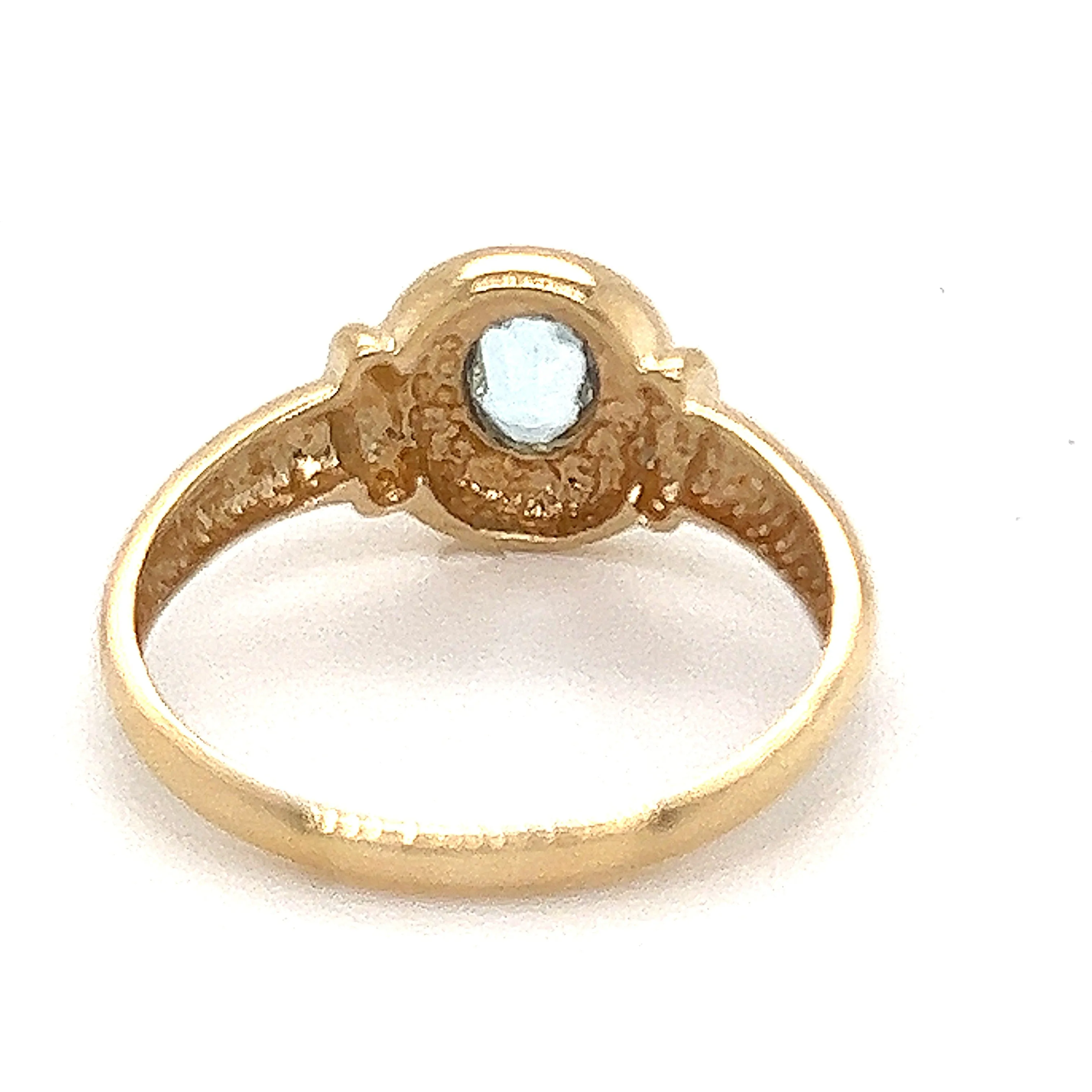 Topaz & Yellow Gold Ring