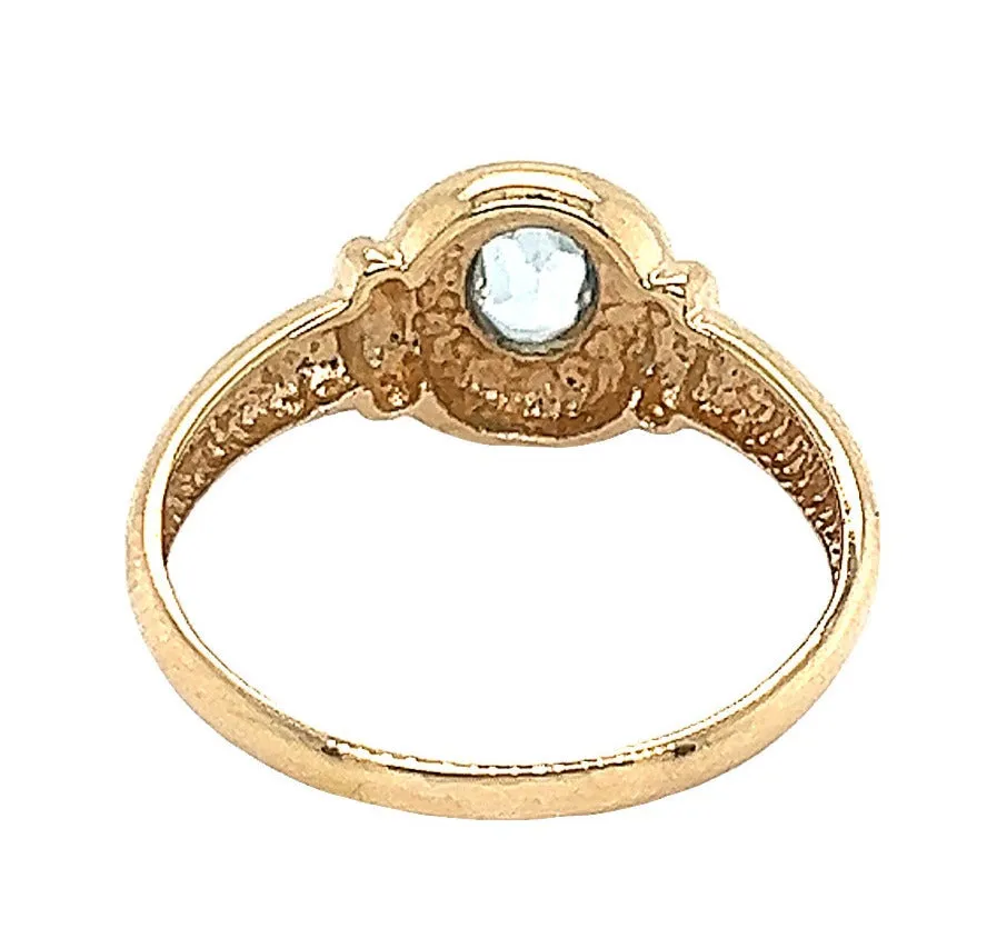 Topaz & Yellow Gold Ring