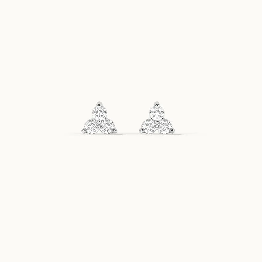 Triad Small Diamond Earrings