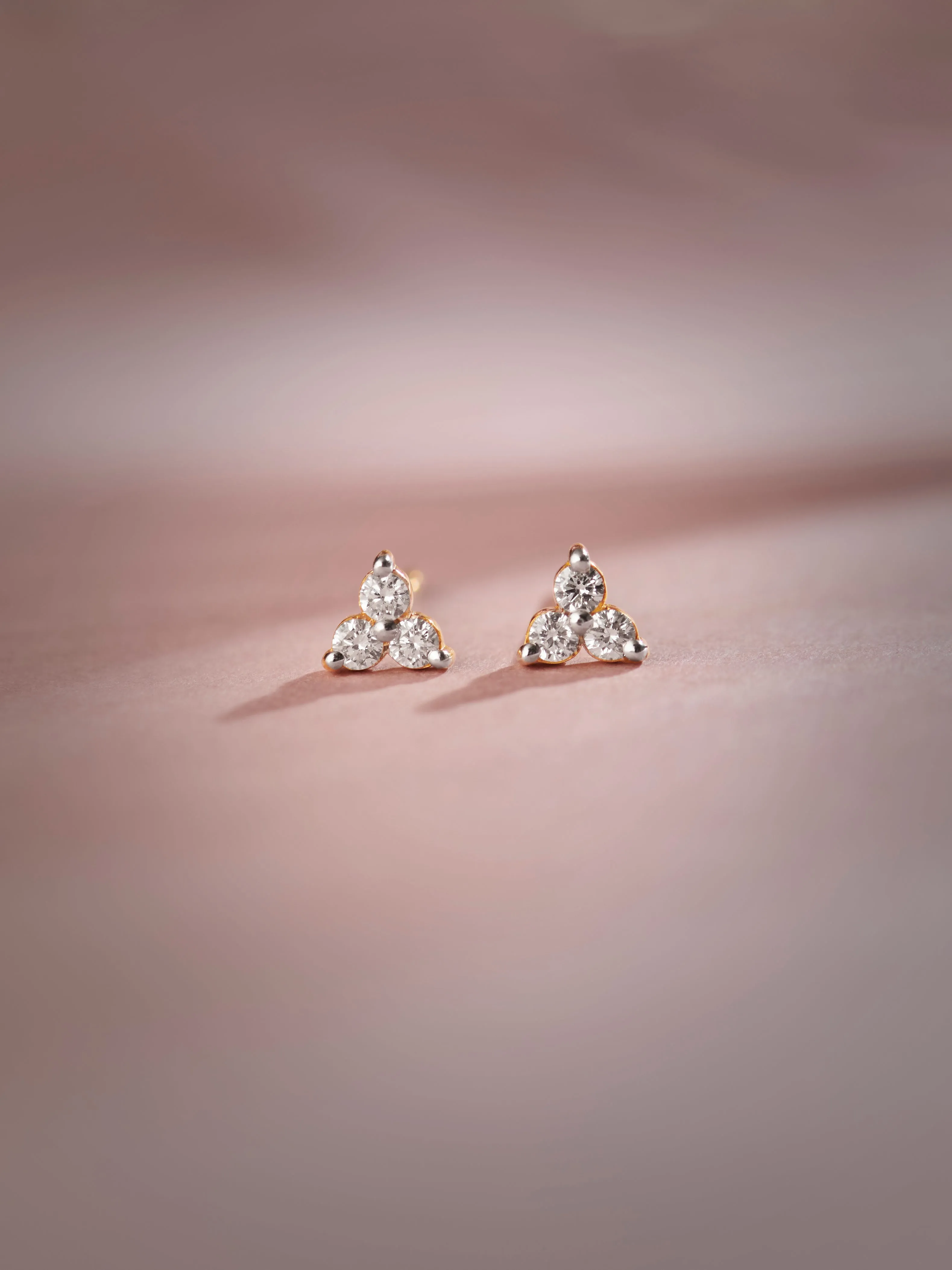 Triad Small Diamond Earrings