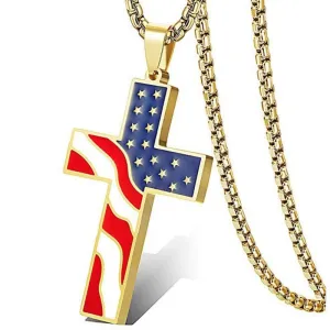 USA hip hop cross pendant