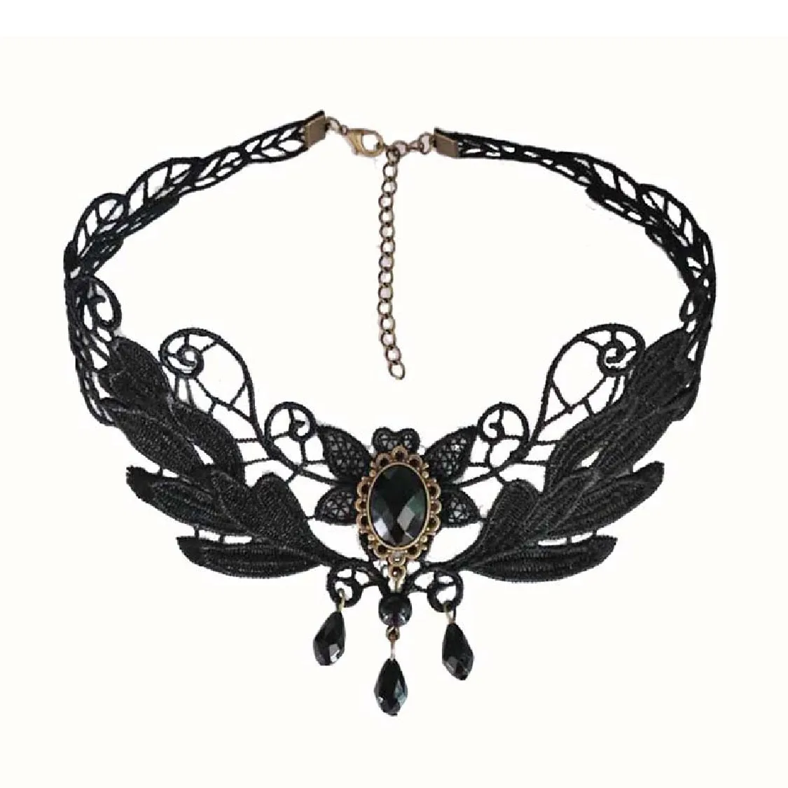 Velvet Choker, Vintage Sexy Lace Necklace with Pendants variety