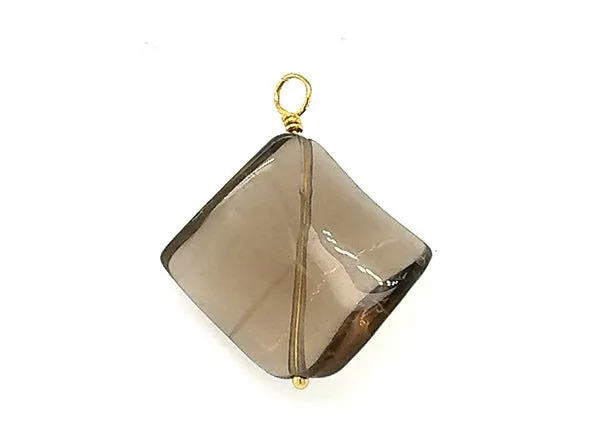 Vintage | Smoky Quartz Square Wing