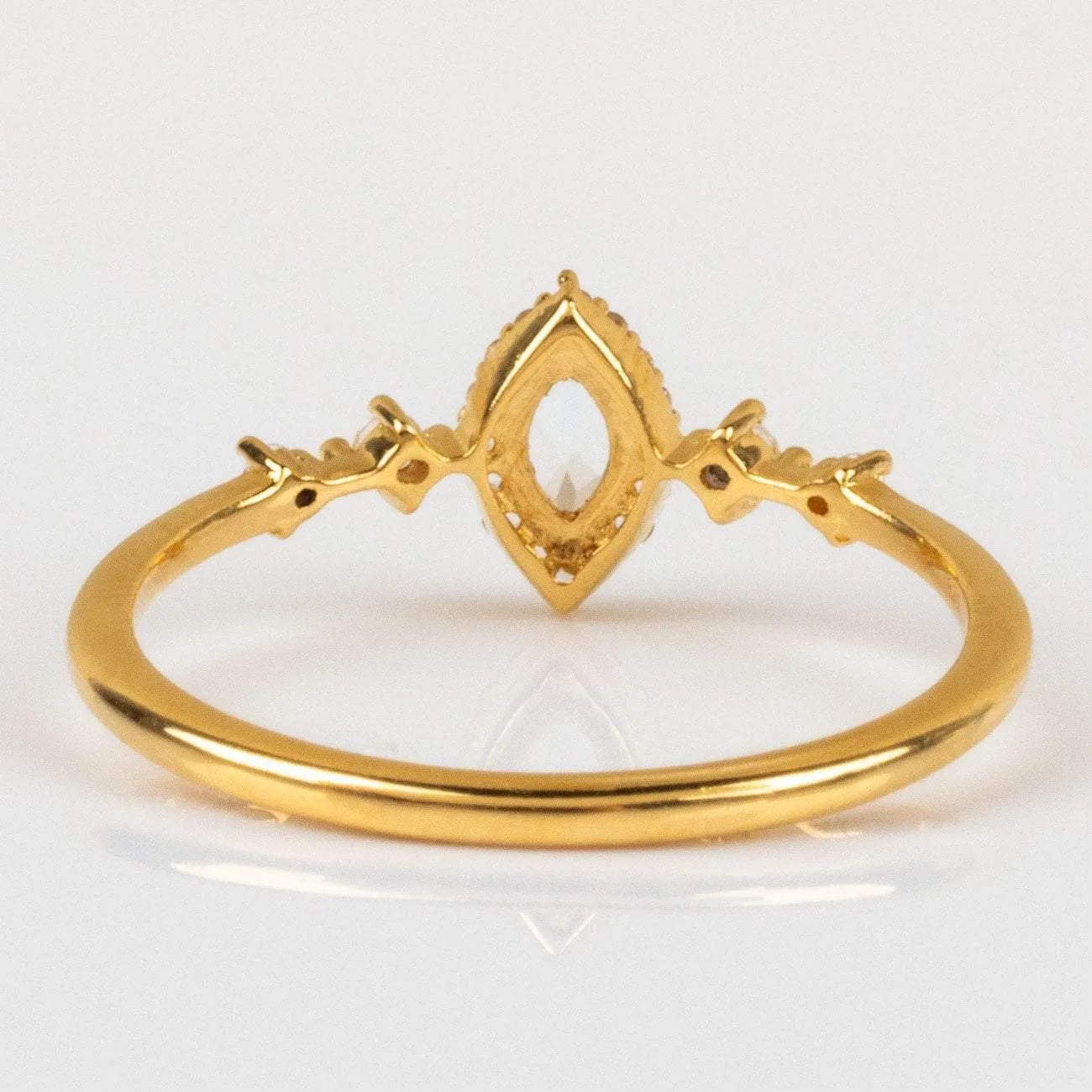 White Topaz Harlow Ring