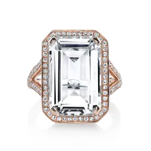 WHITE TOPAZ PORTRAIT RING